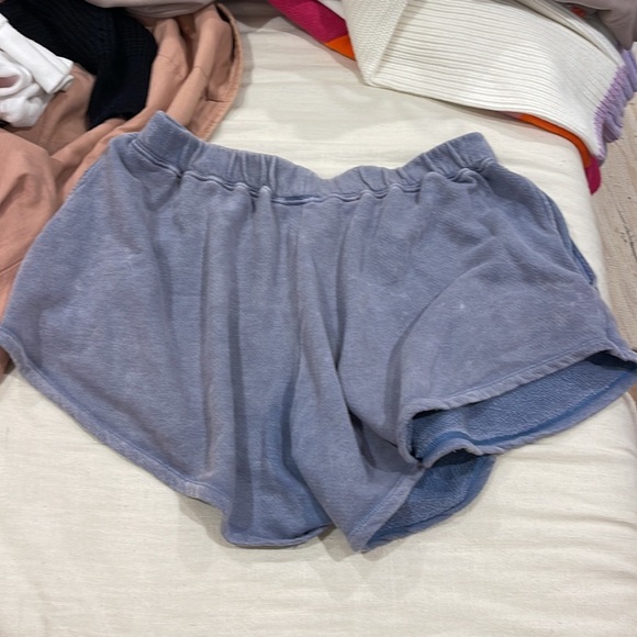 BLUE free people movement around we go shorts - Picture 2 of 3